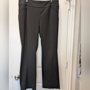 7th Avenue New York & Company Black Stretch Dress Pants XL Avg Repair Hem
